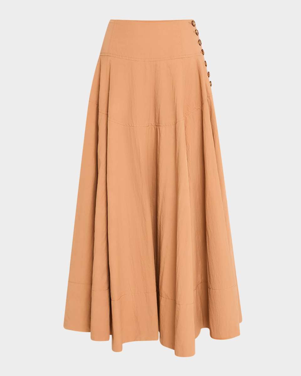 Cedar Side-Button Skirt